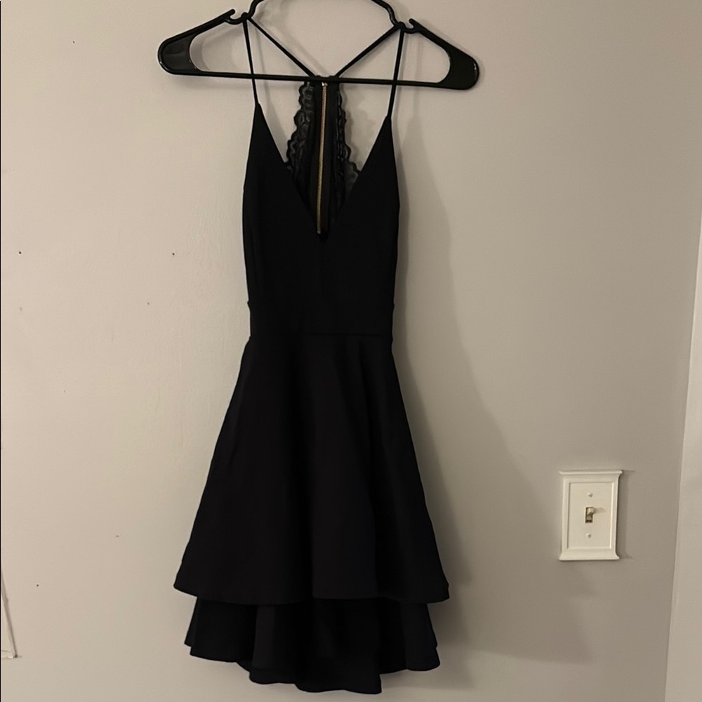Elegant Black Windsor Dress